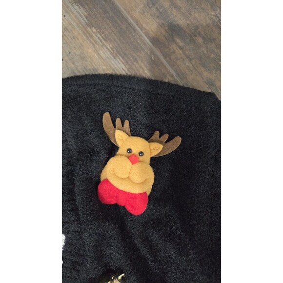 NEW No Comment Girl's Christmas Holiday Cardigan/UglySweater- Large 14-Santa B9 - Picture 4 of 10